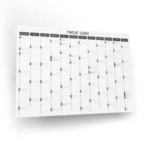 planer kalendarz ścienny z logo a2 scandi