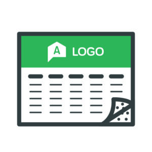 Kalendarze suchościeralne z logo - samoprzylepne